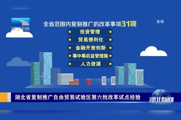 湖北省复制推广自由贸易试验区第六批改革试点经验